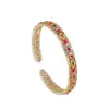 Pulseira de Prata Pura 9999 com Esmalte Pintado a Ouro Floral Estilo Novo Chinês como Presente para Namorada no Festival Qixi