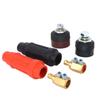 Conector rápido para máquina de soldar china DKJ-16/35/50/70/95 enchufe rápido cuadrado conector rápido rojo y negro
