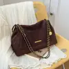 Nova Bolsa de Ombro Tendência Outono/Inverno 2025 Grande Capacidade Bolsa Tote Bolsa de Ombro Cruzada Corrente Casual Maillard