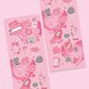 Adhesivo goo para tarjeta de diálogo coreano modelado conejo estampado leopardo elemento pequeño viento ins pegatina para cuenta de mano material de collage DIY