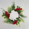 Productos de venta caliente transfronterizos directamente del fabricante: Coronas decorativas de Navidad, portavelas de pared, decoraciones colgantes para puertas, guirnaldas de frutos rojos