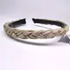 Diadema Retorcida Antideslizante Dentada Versátil Banda para el Cabello Tejida con Tela Pinza Fina para el Cabello Accesorio para el Cabello para Mujeres Sujetador de Flequillo Hecho a Mano