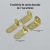 Venda Direta da Fábrica Multi-Estilo Dourado Forma de 7 Ângulo Reto / Canto Semicircular Protetor de Canto Móveis Porta-Retrato Mesa Cadeira Gancho de Chapa de Ferro Código de Canto