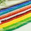 Cuentas de cristal de vidrio de 1-12 mm, cuentas de rueda de superficie cortada, cuentas de colores, accesorios para joyería DIY, accesorios para ropa y cabello