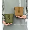 Bolso de hombro pequeño personalizado, bolsa impermeable para tirachinas, bolsa de cintura portátil para almacenamiento de canicas y perdigones de arcilla, bolsa con cordón táctica multifuncional para exteriores