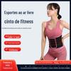 Esportes ao ar livre cinto de fitness prata íon cinto de suor cinto de cintura das mulheres cinto de suor fitness