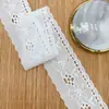 Encaje de Algodón Peinado, Bordado Soluble en Agua, Lazo de Código de Barras, Accesorios para Ropa Infantil, Bordado Hueco, Encaje de Hilo de Algodón