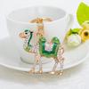 Isiya Novo Presente Criativo Liga Chaveiro Distinto Diamante Camel Forma Key Chain Pingente Pingente