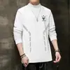 Roupa íntima térmica com forro de veludo, espessa e quente, camiseta de base unissex com gola alta, camiseta de manga comprida lisa, top de outono