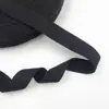 Fita de Borda Espessa de Poliéster e Algodão Espinha de Peixe 2,2cm para Malas Sapatos Chapéus Fita Tecida Roupas Têxteis para Casa Acabamento de Viés para Gola Traseira
