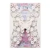 Tarjetas de Invitación Transfronterizas, Invitaciones de Boda, Tarjetas de Invitación Estilo Europeo con Rosa y Mariposa 3D Calada para el Día de San Valentín en Stock