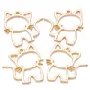 Acessórios de Joia de Liga de Zinco Pingente de Gatinho Acessórios para Pingente de Pulseira Colar DIY Venda Direta da Fábrica D9332