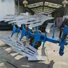 Arado Volteador Hidráulico, Arado Zanjador, Arado Todo en Uno para Desmonte y Trituración de Suelo, Máquina de Arado, Arado de Tipo Columna, Herramientas Agrícolas para Tractor