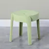 Banquinho de Plástico Espessado, Empilhável, Banquinho Alto Moinho de Vento, Cadeira Minimalista Moderna, Cadeira para Sala de Estar e Jantar, Banquinho Redondo de Plástico, Suporta Peso