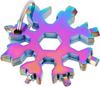 Llave multifuncional de copo de nieve herramienta de copo de nieve 18 en una llave de copo de nieve herramienta hexagonal octagonal de acero tarjeta de herramienta