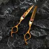 6.0 Tijeras de Peluquería Personalizadas Pintadas de Colores, Tijeras para Cortar el Cabello, Tijeras Planas, Tijeras para Flequillo, Tijeras Entresacadoras, Asequibles 03-1