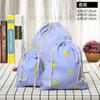 Bolsa con cordón de algodón y lino estampada con liquidación de fábrica, bolsa para guardar ropa interior, artículos diversos, bolsa de regalo para viajes