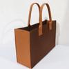 Bolso de fieltro portátil de gran capacidad de un solo hombro para ir al trabajo, bolsa de fieltro de color a juego para almacenamiento de compras en el supermercado