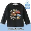Ropa de Otoño para Niños de Cars Rayo McQueen Camiseta de Algodón Puro de Manga Larga Niños Niñas Bebé Cuello Redondo Top Ropa de Otoño