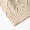 Cachemir 2026 Outono/Inverno Novo Chapéu Feminino de Malha Trançada Quente com Flor Borboleta e Pom-pom para Proteção das Orelhas Chapéu de Malha Casual