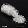 Lentejuelas para decoración de uñas de estrella de 4 mm, color mágico dorado de 4 puntas, cuentas de estrella, material de relleno para masilla de cristal