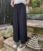 Pantalones Anchos de Maternidad 2025 Verano Nueva Moda Estilo Influencer Pantalones Cropped Plisados Usables Postparto Pantalones Casuales