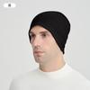 Touca de dormir à prova de vento para homens, chapéu de sombreamento para idosos, capuz para dormir, roupa de dormir de algodão puro, máscara para os olhos masculina