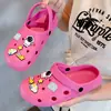 Zapatos con agujeros para mujer, ropa de verano para exteriores 2026, nuevos, antideslizantes, suela gruesa, zapatos de playa (sensación de pisar mierda) medias pantuflas cerradas para hombre