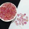 Panhan contas de vidro 11 * 12,5 mm orifício vertical através de pequena rocha de cristal de açúcar Square Brand transmissão ao vivo pulseira diy pulseira