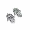 Accesorios para joyería DIY Mano de Fátima colgante de aleación colgante pequeño de aleación vintage 42 * 28MM I124