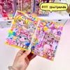 Caderno Original Cartoon A7 Acrílico de Folhas Soltas, Caderno de Estudante Anime Estética Fofa Feminina