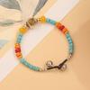 Pulsera de Piedra Natural Estilo Étnico Tibetano Nuevo Retro Simple Personalidad para Hombre y Mujer Serie Cuentas Nepalés Tejida