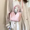 Bolso de Mano de Cubo de Moda Tendencia 2026 de Hombro Único Tejido de Verano de Gran Capacidad para Mujeres