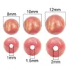 Cuentas redondas de resina multicolor de cielo estrellado, chapadas en oro, de 8-12 mm para bisutería, pulseras, collares, materiales y accesorios hechos a mano para DIY