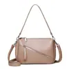 Bolso Transfronterizo de Cuero Suave con Patrón de Lichi para Mujer, Bolso Cruzado Simple Nuevo, Bolso de Hombro Versátil, Bolso Cuadrado Pequeño Portátil de Moda para el Viaje Diario