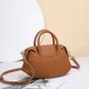 Bolso cruzado de cuero genuino, Bolsos transfronterizos, Bolso tipo Boston de béisbol para mujer, Bolso de alta gama para mujer, Bolso de mano de piel de vaca de primera capa