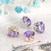 Pedras de Garras de Zircônia Sintética Transfronteiriças, Pedras de Garras de Cristal de Alto Brilho de Luxo Leve, Pedras Costuradas à Mão para Vestidos de Noiva e Materiais DIY
