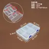 Caja de Almacenamiento de Plástico Transparente de 5 Compartimentos, 8 Compartimentos, 10 Compartimentos, 15 Compartimentos, 24 Compartimentos para Cuentas, Componentes, Joyería y Piezas