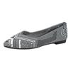 Novo Estilo Transfronteiriço Tricotado Bordado Sapatos Rasteiros Rasos para Mulheres, Mocassins Versáteis de Bico Fino Listrados Respiráveis Slip-On