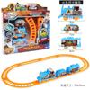 Tren Eléctrico para Niños DIY Pista Dibujos Animados Variedad Educativo Ensamblado Pista Coche Juguete traje Puesto Venta Caliente