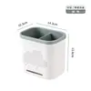 Jinli Xianzi Palillero Estilo Japonés Cesta para Palillos de Hogar Cocina Estante Escurridor para Cubiertos Almacenamiento Simple de Palillos