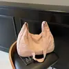 Bolsa Tote de Color Sólido Estilo Japonés para Estudiantes Universitarios de Gran Capacidad para el Trabajo Nueva 2025 Bolso Cruzado Lona Hombro Único Nylon
