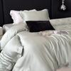Juego de Cuatro Piezas de Tencel Genuino Grado L de Gama Alta, Sábana Bajera y Funda de Almohada de Lyocell de 60 Hilos, Sábana de Cama de Lujo Similar a la Seda para Exportación