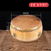 Tambor de Piel de Vaca Amarillo al por Mayor, Tambor de Madera de Alcanfor, Tambor de Tocón Blanco, Tambor Taoísta, Tambor Grande, Gongos y Tambores, Tambor de Templo, Tambor de Dojo de Madera Maciza, Tambor de Ritmo
