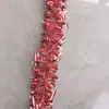 Colgantes de bastón de decoración navideña, cintas de espumillón, guirnaldas, cintas de colores densos, suministros de decoración para fiestas navideñas, adornos colgantes