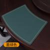 Sousplat de Couro Chuangmu Impermeável, Isolado e à Prova de Óleo Jogo Americano de Mesa de Hotel para Casa Luxo Leve em Forma de Leque Linha Única