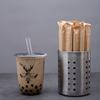 Pajilla Gruesa de Papel Kraft 19cm Transparente Desechable para Té de Leche con Perlas Boba Tendencia Pajilla Grande Boca Gruesa Extendida 23cm