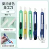 Mini Cuchillo de Utilidad Cortador de Papel Cuchillo de Tallado Mango de Plástico Herramienta de Empaque