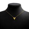Collar cuadrado geométrico transfronterizo europeo y americano COIO para mujer, simple, versátil, incrustado de diamantes, hueco curvo, a cuadros, con forma de corazón