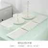 Soporte para exhibir postres, mesa para la hora del té, juego de mesa de postres, bandeja para pasteles y bocadillos de la hora del té, plato de exhibición para cumpleaños y bodas